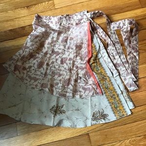 NWT 💯 Silk Wrap Skirt